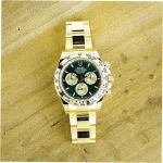 Steal Super Clone Mens Rolex Daytona 126508 Gold Green Dial - Image 6