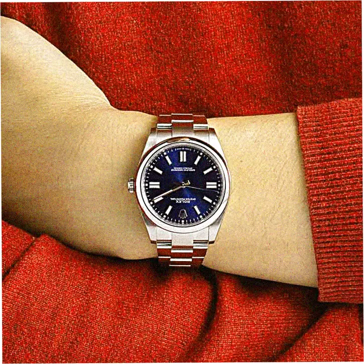 Cheap Supreme Rolex Oyster Perpetual 41 124300 Blue Sunray Dial