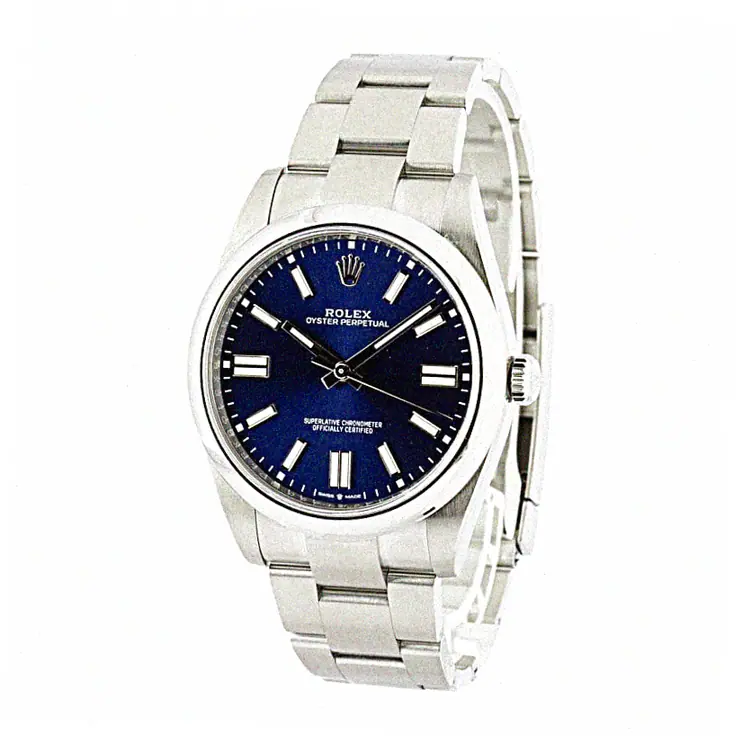 Cheap Supreme Rolex Oyster Perpetual 41 124300 Blue Sunray Dial