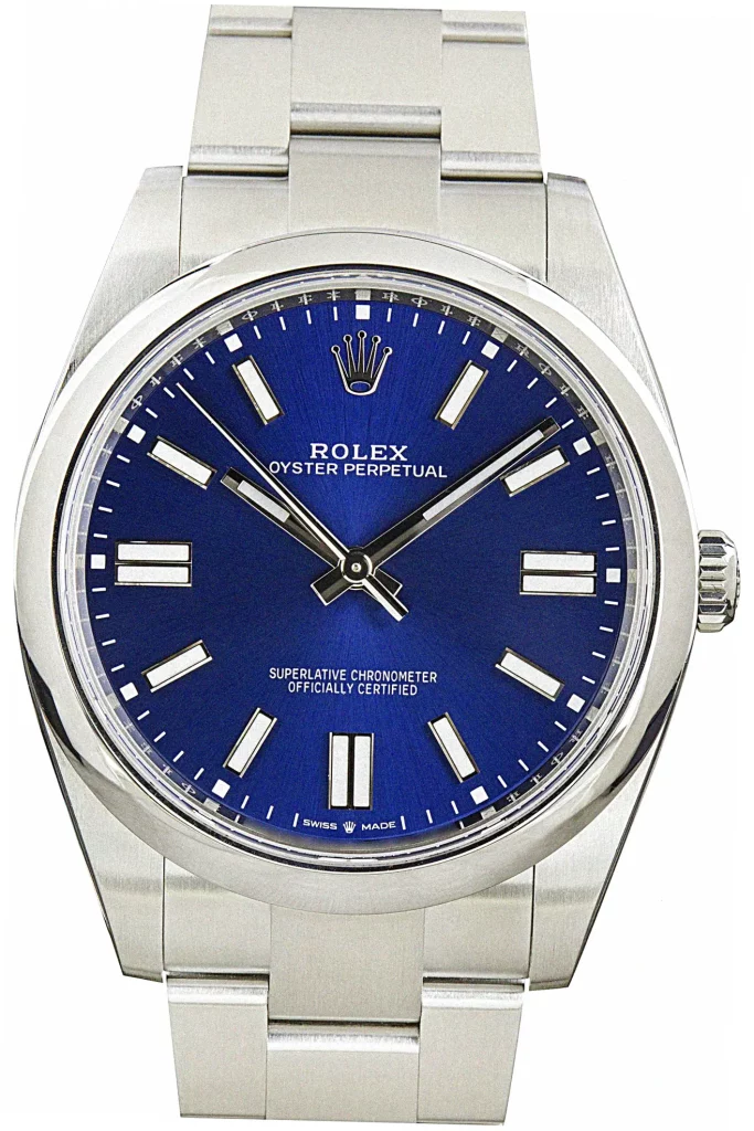Cheap Supreme Rolex Oyster Perpetual 41 124300 Blue Sunray Dial