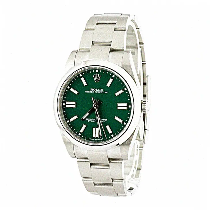 Buy High Quality Rolex Oyster Perpetual 41 124300 Green Dial