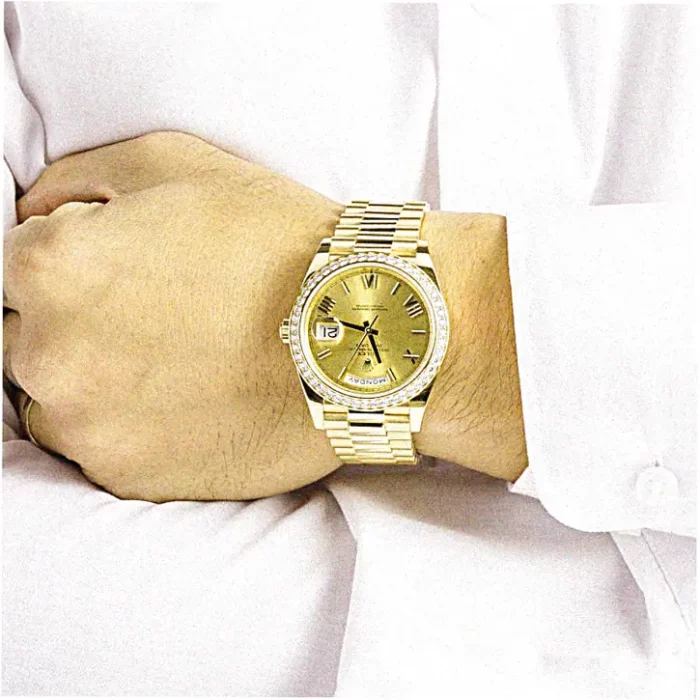 Great Value Super Clone Rolex Day-Date 40 228348 Yellow Gold - Image 5