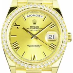 Affordable AAA Rolex Day-Date 40 228348 Yellow Gold Diamond