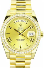 Great Value Super Clone Rolex Day-Date 40 228348 Yellow Gold