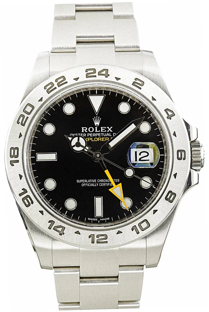 Discounted Swiss Rolex Explorer II 16570 Black Dial