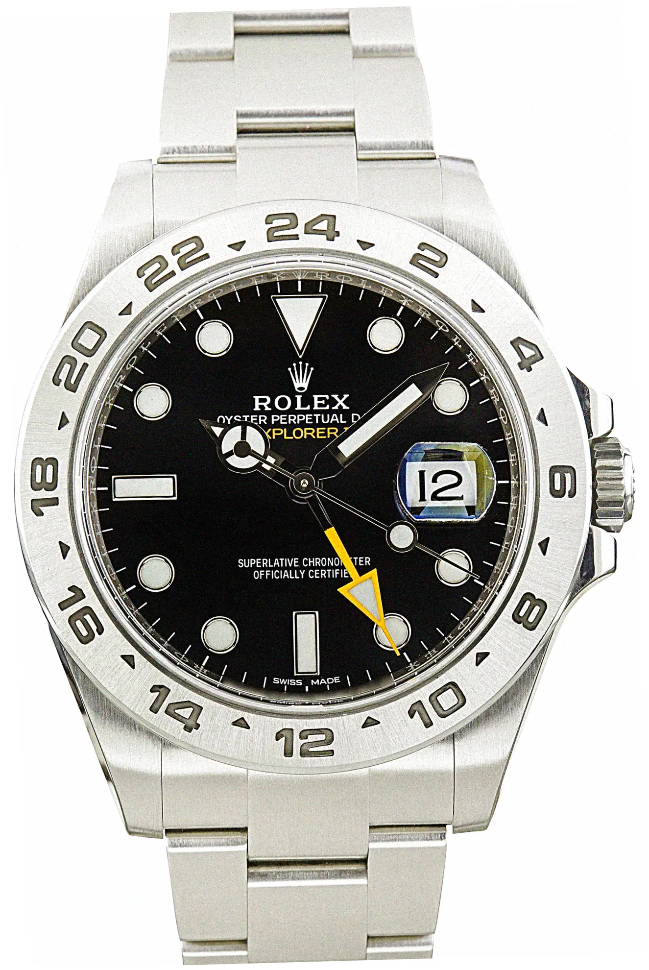 rolex-explorer-ii-16570-gcwvd57p Discounted Swiss Rolex Explorer II 16570 Black Dial - Image 1