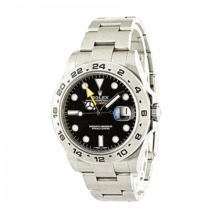 Discounted Swiss Rolex Explorer II 16570 Black Dial