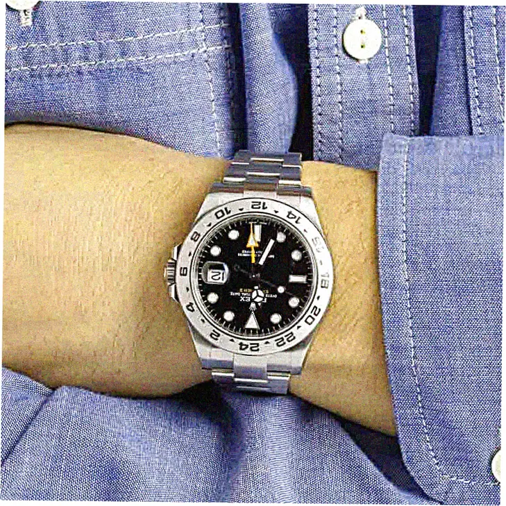 Discounted Swiss Rolex Explorer II 16570 Black Dial