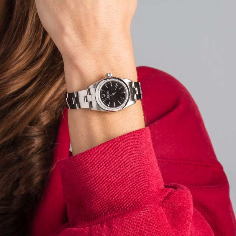 Clean Factory Super Clone Rolex Oyster Perpetual 24mm Black Dial