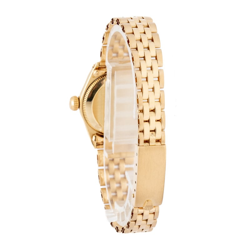 Super Clone Rolex Lady Oyster Perpetual 6719 Yellow Gold AAA