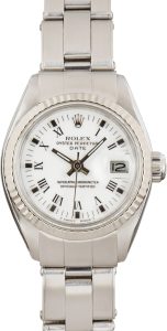 Clean Factory Super Clone Rolex Date 6917 White Roman Dial