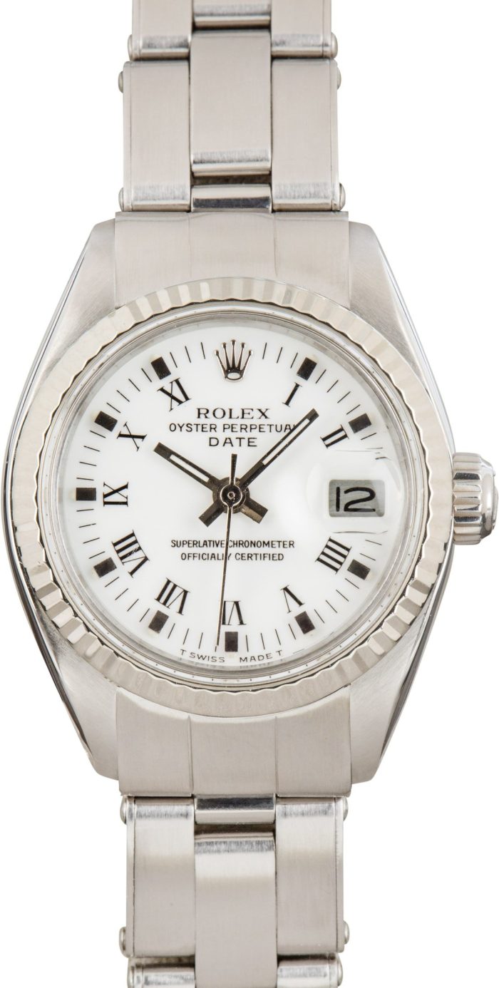 Clean Factory Super Clone Rolex Date 6917 White Roman Dial - Image 2