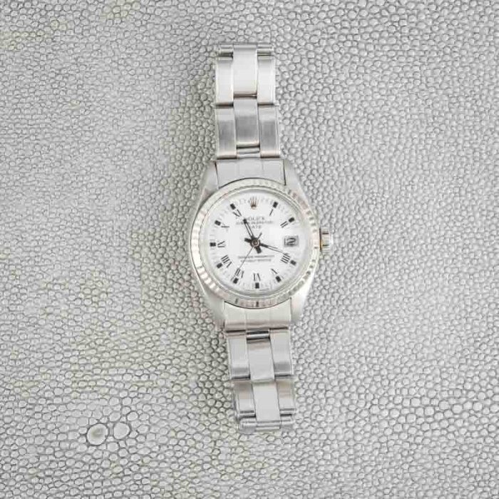 Clean Factory Super Clone Rolex Date 6917 White Roman Dial - Image 6