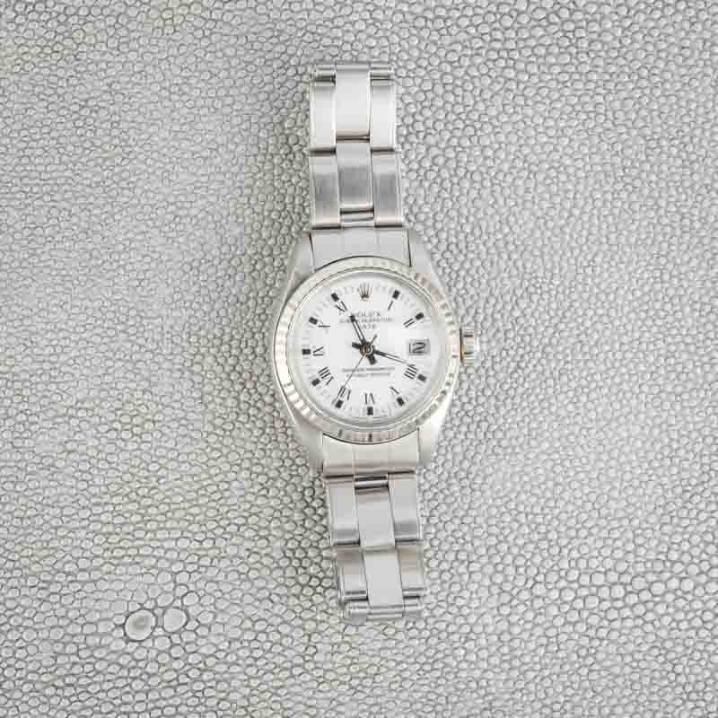 Clean Factory Super Clone Rolex Date 6917 White Roman Dial