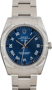 Clean Factory Super Clone Rolex Air-King 114200 Blue Roman Dial