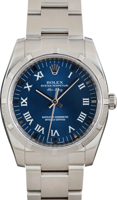 Clean Factory Super Clone Rolex Air-King 114200 Blue Roman Dial