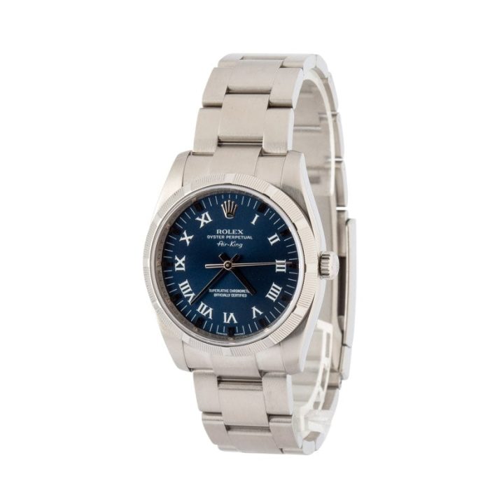 Clean Factory Super Clone Rolex Air-King 114200 Blue Roman Dial - Image 3