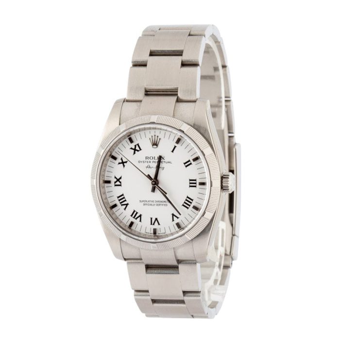 Clean Factory Super Clone Rolex Air-King 114210 White Dial 34mm - Image 3