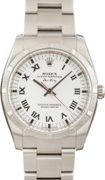 Clean Factory Super Clone Rolex Air-King 114210 White Dial 34mm