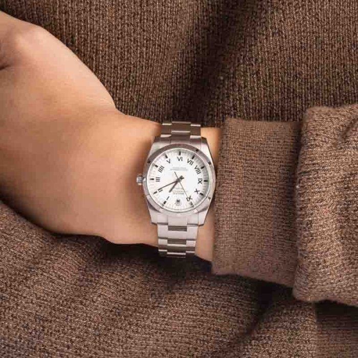 Clean Factory Super Clone Rolex Air-King 114210 White Dial 34mm - Image 5