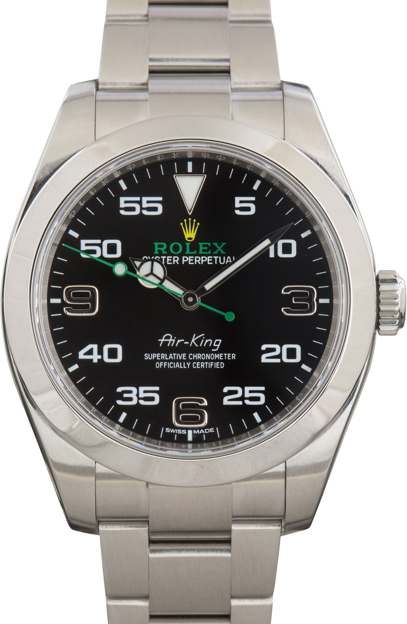 zUsed-Rolex-Air-King-116900-Black-Dial-SKU181087 Clean Factory Super Clone Rolex Air-King 116900 40mm Stainless Steel - Image 1