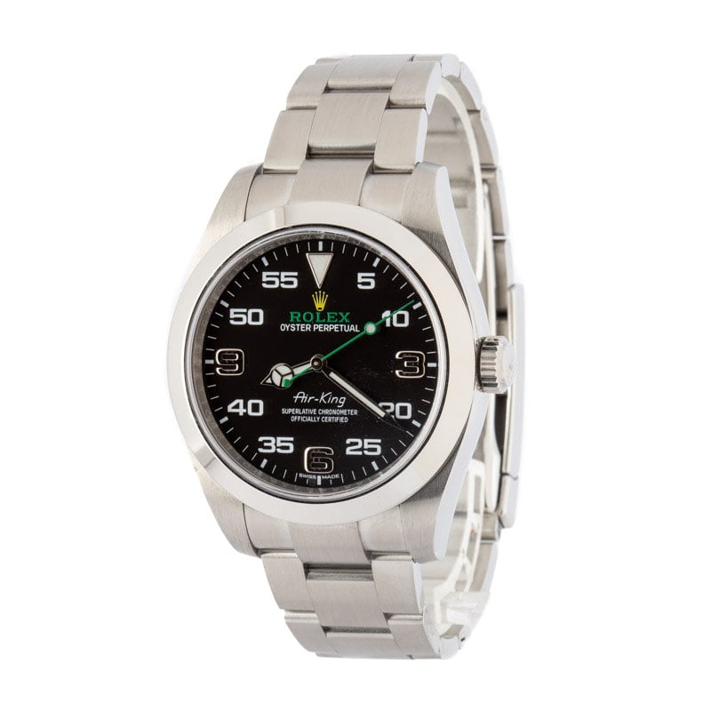 Clean Factory Super Clone Rolex Air-King 116900 Black Dial AAA