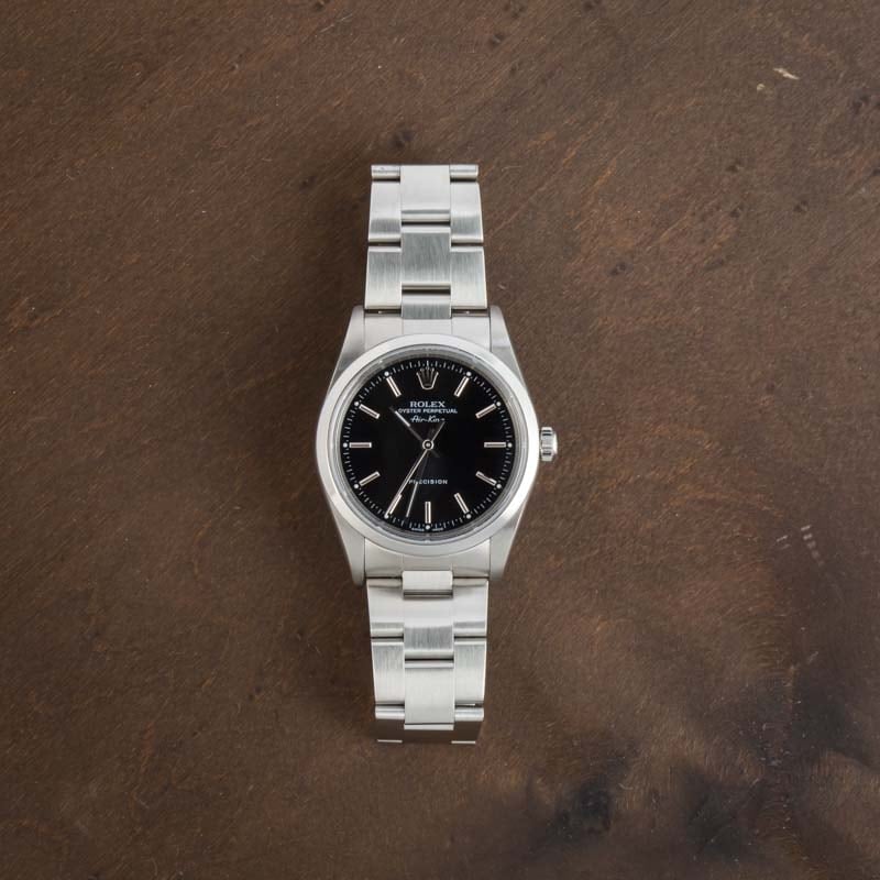Super Clone Rolex Air-King 14000M Black Dial AAA Quality