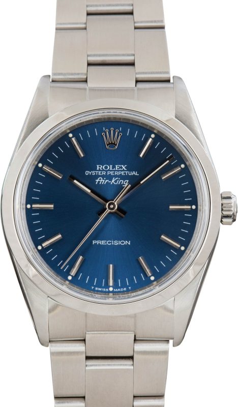 Clean Factory Super Clone Rolex Air-King 14000 Blue Dial AAA Rep