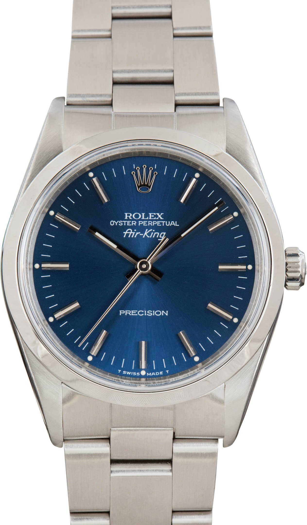 zUsed-Rolex-Air-King-14000-Blue-Index-Dial-SKU183515 Clean Factory Super Clone Rolex Air-King 14000 Blue Dial AAA Rep - Image 1
