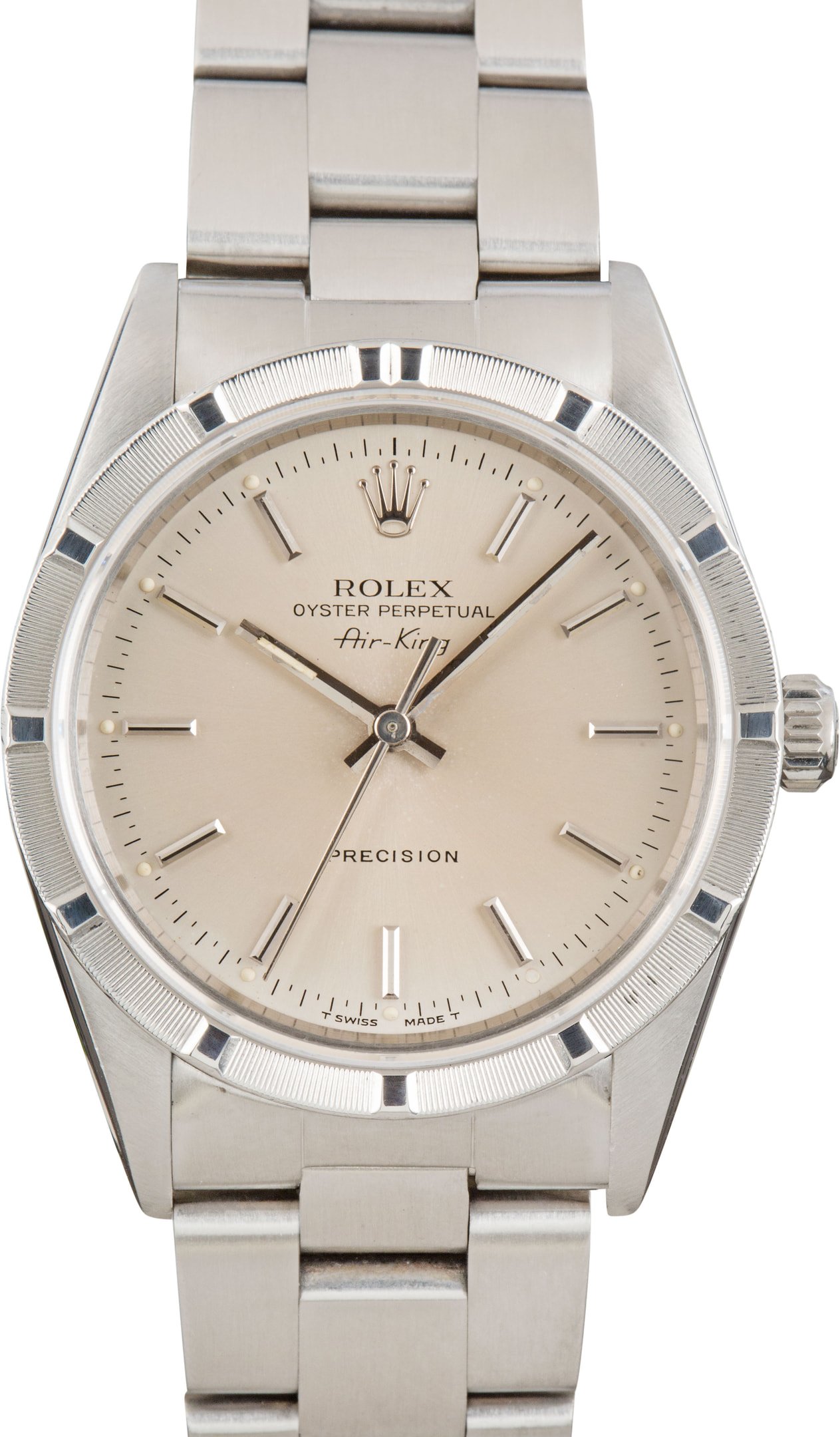 zUsed-Rolex-Air-King-14010-Silver-SKU180199 Super Clone Rolex Air-King 14010 Silver Dial 34mm Clean Factory - Image 1