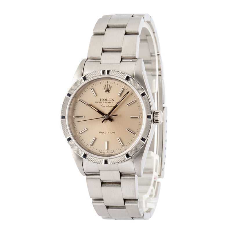 Super Clone Rolex Air-King 14010 Silver Dial 34mm Clean Factory