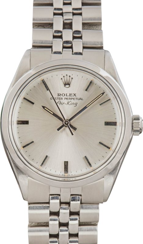Clean Factory Super Clone Rolex Air-King 5500 Silver Dial 34mm