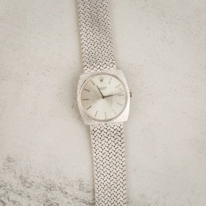 Super Clone Rolex Cellini 3714 18k White Gold AAA Replica - Image 5