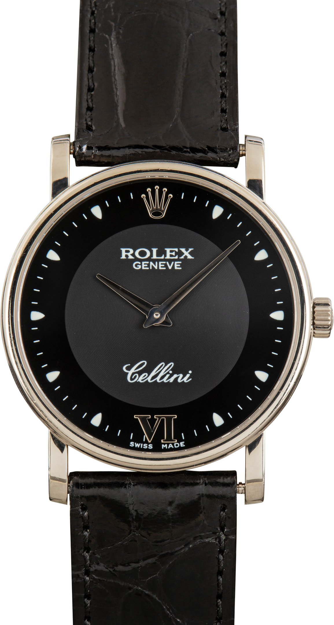 zUsed-Rolex-Cellini-5115-SKU181152 Super Clone Rolex Cellini 5115 18k White Gold Black Dial - Image 1