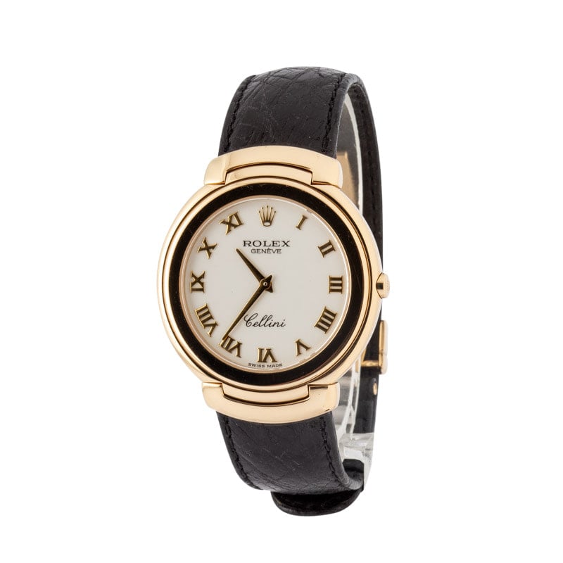 Clean Factory Super Clone Rolex Cellini 6623 18K Gold Quartz