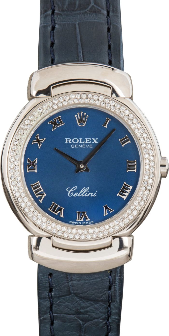 Clean Factory Super Clone Ladies Rolex Cellini 6671 White Gold - Image 2