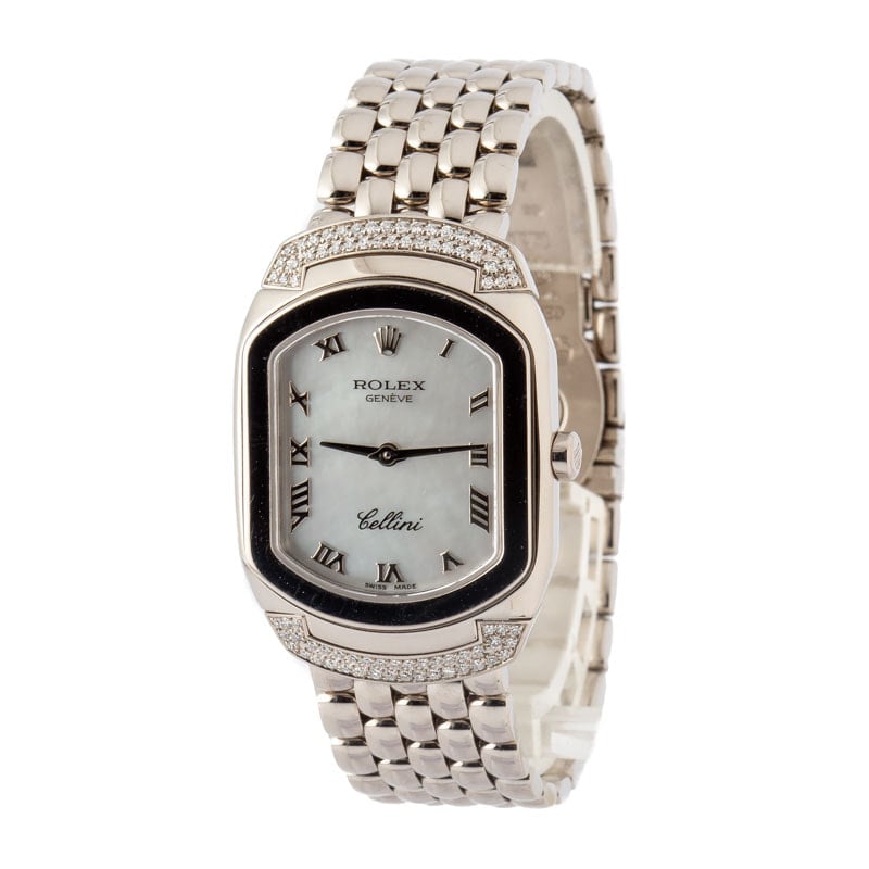 Super Clone Rolex Cellini 6692 18K White Gold AAA Replica