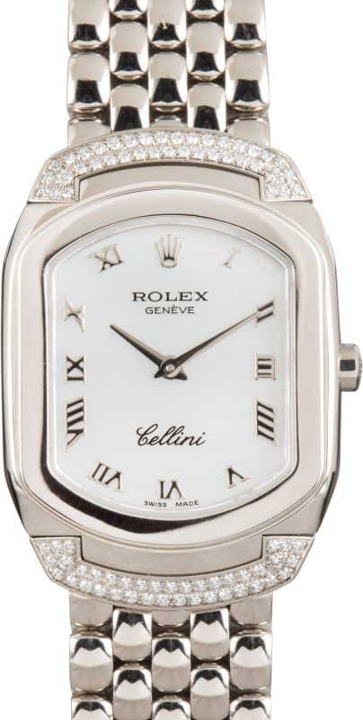 Super Clone Rolex Cellini 6692 18K White Gold AAA Replica
