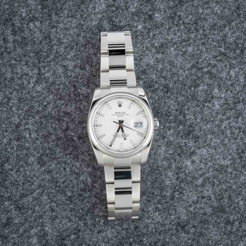 Clean Factory Super Clone Rolex Date 115200 White Dial 34mm