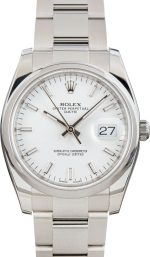 Clean Factory Super Clone Rolex Date 115200 White Dial 34mm