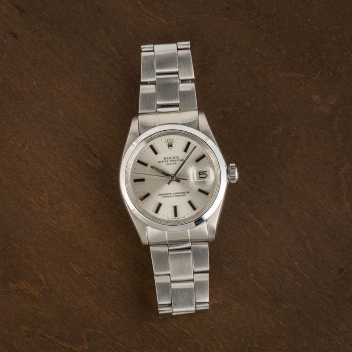 Clean Factory Super Clone Rolex Date 1500 Silver Index 34mm - Image 6