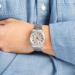 Clean Factory Super Clone Rolex Date 1500 Silver Index 34mm - Image 5