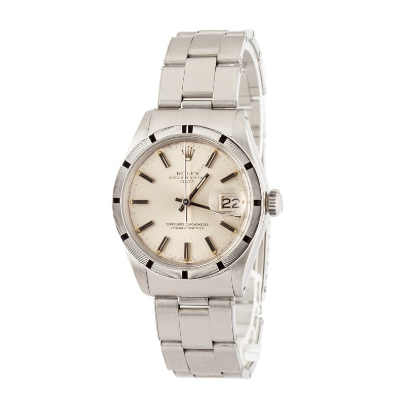 Clean Factory Super Clone Rolex Date 1500 Silver Dial 34MM