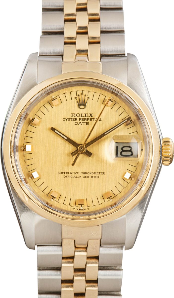 Clean Factory Super Clone Rolex Date 1500 Champagne Dial AAA Rep - Image 2