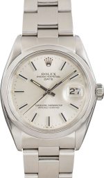 Clean Factory Super Clone Rolex Date 1500 Silver Dial AAA Rep