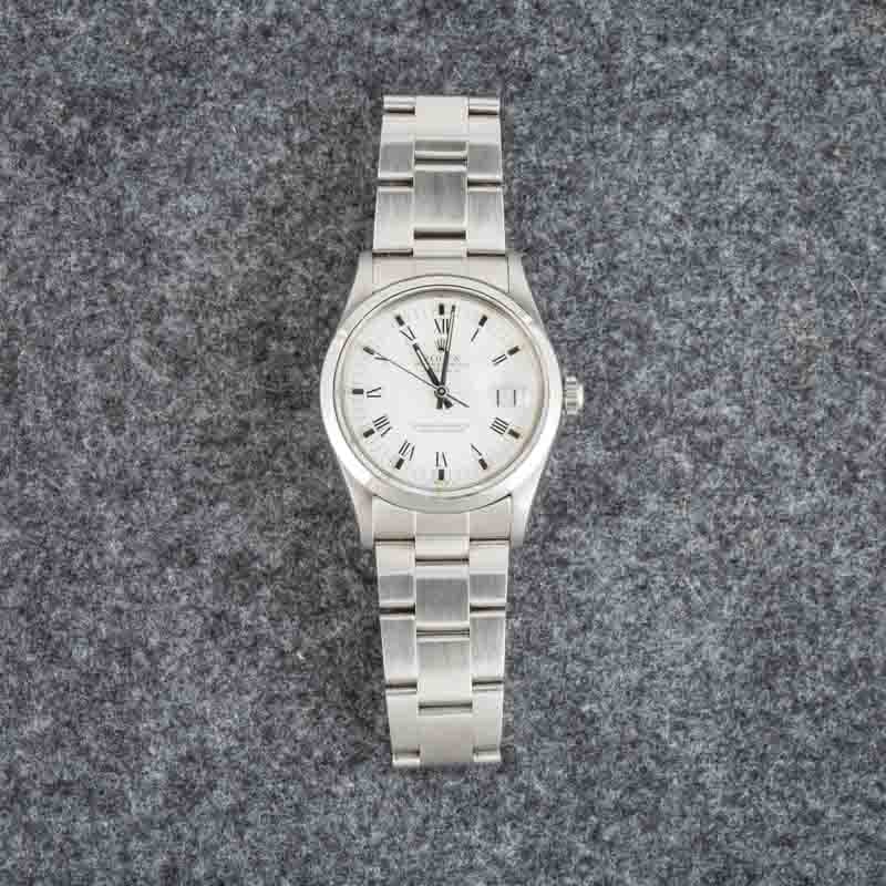 Clean Factory Super Clone Rolex Date 15000 White Roman Dial