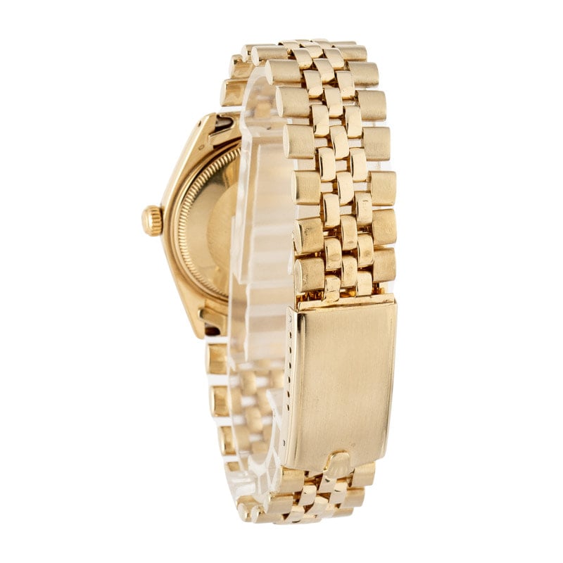 Clean Factory Super Clone Rolex Date 1503 34mm Gold Rep