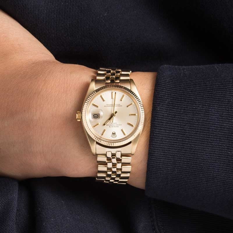 Clean Factory Super Clone Rolex Date 1503 14K Gold AAA Rep
