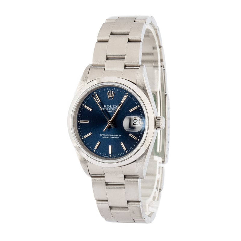 Clean Factory Super Clone Rolex Date 15200 Blue Dial 34mm