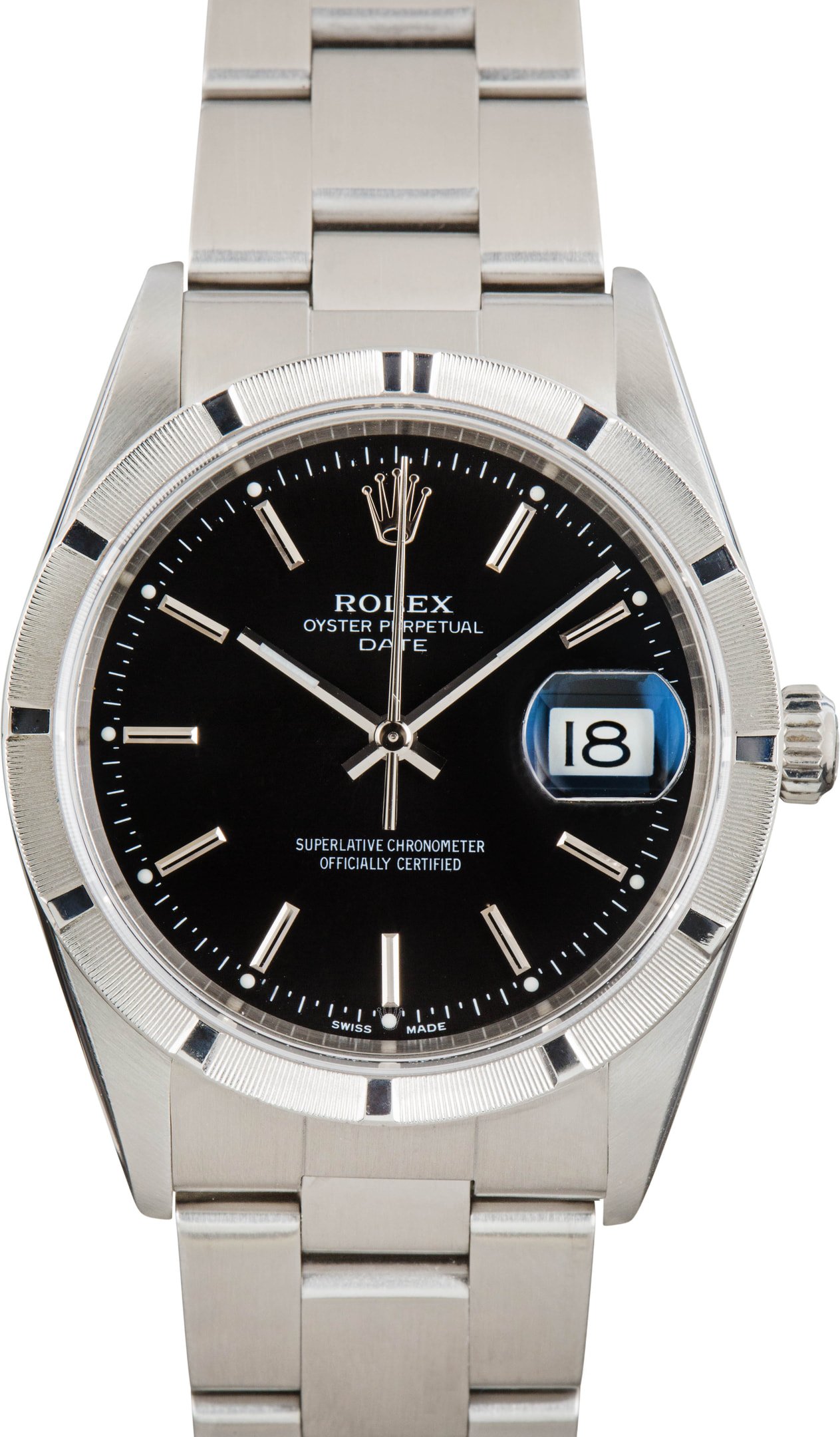 zUsed-Rolex-Date-15210-Black-Dial-SKU181822 Clean Factory Super Clone Rolex Date 15210 Black 34mm - Image 1